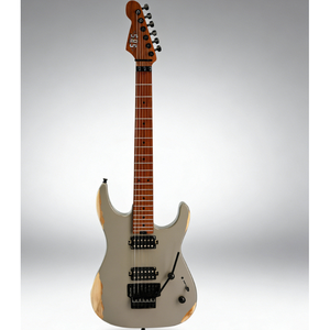 Guitare électrique For Finish, corps en aulne massif 3 pièces, manche en érable torréfié, micros H-H en acier, tremolo Floyd Rose, Jumbo Nickel - Product Image 2