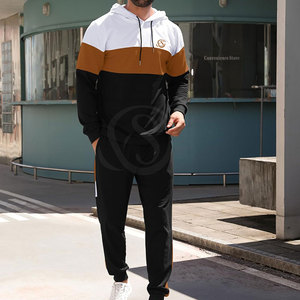 Conjunto Deportivo Informal con Capucha de Invierno de Primera Calidad para Hombre, Talla Grande, Marca Privada - Product Image 4