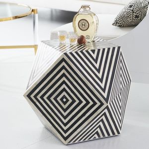 Consola con Incrustaciones de Hueso, Mosaico Floral Tallado a Mano, Otomana Moderna de Almacenamiento, Personalizable, Hecha a Mano, Ecológica para Dormitorio o Apartamento - Product Image 4