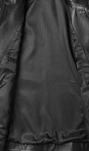 Chaqueta de Invierno Acolchada para Mujer, Diseño 2026, Chaqueta de Cuero Genuino, Estilo Casual, Cierre de Cremallera, Forro Cálido, Fabricante y Mayorista OEM - Product Image 4