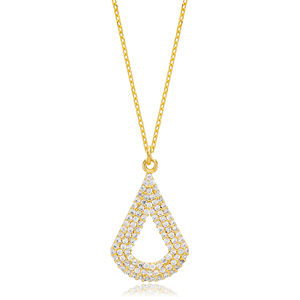 Colgante de Piedra de circón con diseño elegante, colgante turco hecho a mano, joyería de plata de ley 925 - Product Image 1