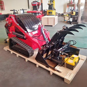 Free Shipping Euro 5 Epa Kubota Diesel Skid Steer Mini Track Skid Steer Loader 400kg 1000kg Forest Mulcher Lawn Mower - Product Image 2