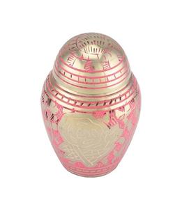 Urne souvenir en laiton avec dôme pour cendres humaines produit personnalisé urne funéraire moderne pour processions funéraires - Product Image 6