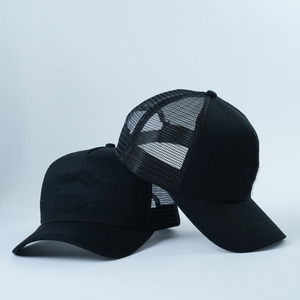 Gorra de 5 paneles de algodón con bordado 3D y logotipo personalizado, sombrero de camionero de malla con estilo de personaje para ropa de playa, nuevo diseño - Product Image 1