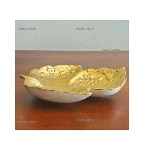 Tazón para Servir Alimentos de Aluminio con Diseño de Hojas, Tamaño Personalizado, Color Plateado, Tazón para Servir Chocolates de Home Arts - Product Image 2