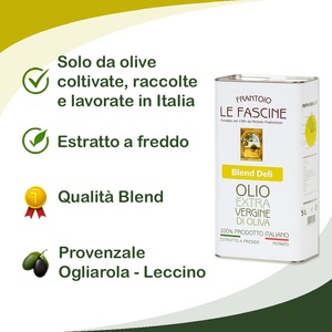 Hot Selling 100% Purity Italian Quality Cold Extracted <b>Sweet</b> Taste Extra Virgin Olive Oil 5L Tin - Product Image 2