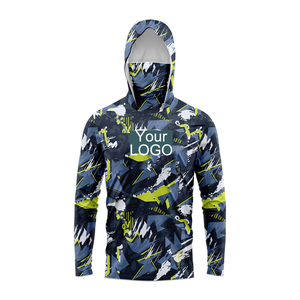 Camisa de Pesca Personalizada de Alta Calidad con Protección UV, Transpirable, Impermeable, de Secado Rápido, con Degradado de Color y Manga Larga con Capucha - Product Image 6