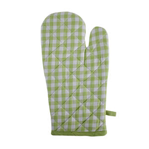 100% Cotton <b>Oven</b> Mitts with Silicone Strip Green Pot Holders for Cooking Microwave Baking Home Food Protection for Restaurants - Product Image 3