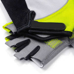 Customized Half <b>Finger</b> Cycling <b>Gloves</b> Comfortable Breathable Sports Bicycle Riding <b>Gloves</b> with Non-Slip Shock Sublimated Logo - Product Image 3