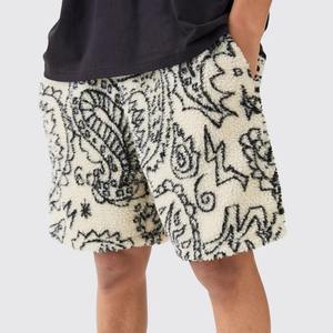 Mens Custom Print Boxy Oversize Short Streetwear Unisex 100% Algodón Pantalones cortos en blanco y ODM/OEM Suministro - Product Image 6