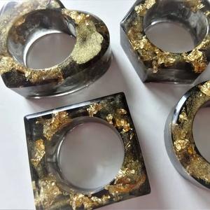 Anillo de Servilleta de Resina, Decoración de Mesa para Restaurante, Boda, Fiesta, Anillos de Servilleta de Resina Hechos a Mano, Anillo de Servilleta Personalizado - Product Image 2