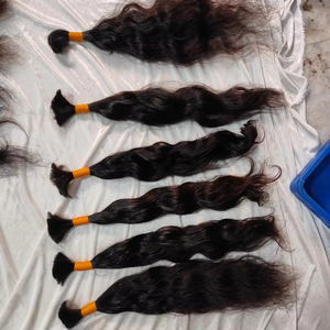 Vente en gros de cheveux vierges bruts non transformés à cuticule alignée vendeurs, cheveux indiens Remy de qualité supérieure 100% cheveux humains en vrac - Product Image 1