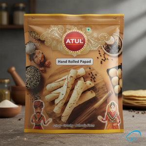 ถุงพลาสติก PET แบบตั้งได้ พิมพ์กราเวียร์ สำหรับบรรจุภัณฑ์ปาปาด เคลือบอย่างดี เกรดอาหาร ป้องกันความชื้น ปิดผนึกได้ - Product Image 3