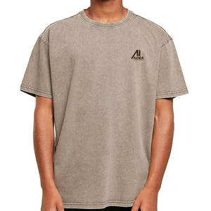 Camisetas de Hombre con Lavado Ácido, Diseño Nuevo 2026, Logotipo Personalizado, Venta al por Mayor, Camisetas de Hombre Cómodas con Lavado Ácido - Product Image 1