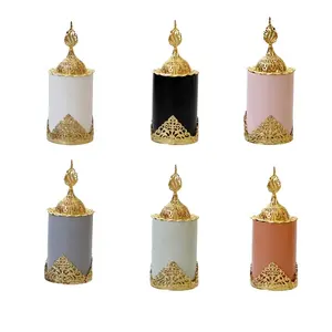 Gold Arabian Incense Burner Portable Incense Censer Bakhoor Burner Charcoal Incense Burner for Office & Home Decor Accessories