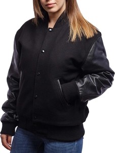 Fratres เสื้อแจ็คเก็ตเบสบอลแขนเสื้อหนัง PU ปักตามสั่ง - Product Image 5