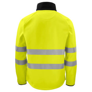 Veste Softshell Réfléchissante pour Hommes Doublée en Polaire Protection Contre le Froid Haute Visibilité Uniforme Contrôle de la Circulation Veste Softshell pour Hommes - Product Image 2