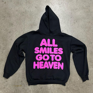 Sweat à capuche surdimensionné pour hommes, logo imprimé bouffant brodé, 100% coton, sweat à capuche unisexe vierge lourd pour hommes, vente en gros - Product Image 5