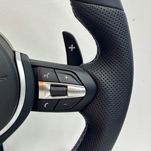 Volant en <span class=keywords><strong>cuir</strong></span> Aftermarket avec vibrations pour BMW M2 M3 M4 M5 M8 F48 F49 F39 F25 F26 F15 F16 F87 F80 F82 F83 F90 - Product Image 4