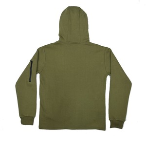 ชุดวอร์มผ้าฟลีซสองชิ้นพร้อมโลโก้ปักลายและพลอยเทียมสำหรับผู้ชายชุดออกกำลังกายกางเกงออกกำลังกายในยิมสีเขียว & ขาว - Product Image 3