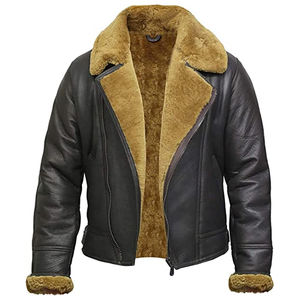 Venta al por mayor modernas chaquetas de bombardero de cuero de los hombres con capucha frontal de color personalizado de manga larga de material puro diseño elegante disponible - Product Image 1