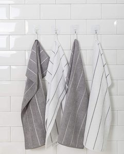 Ensemble de serviettes de cuisine en microfibre sur le thème de Noël motif en bambou de couleur douce et unie 100% coton pour le nettoyage de la cuisine - Product Image 4
