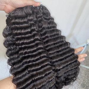 Cheveux humains bruts les plus vendus Cheveux ondulés bouclés les moins chers Perruque frontale de qualité supérieure à donneur unique Perruques Lace Front Extensions de cheveux - Product Image 3