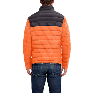 Custom Made Logo Printed Puffer <b>Jacket</b> for Men and Stand Collar <b>Waterproof</b> Bubble <b>Padded</b> Puffer <b>Jacket</b> for Sale - Product Image 5