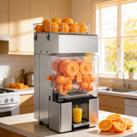 Extracteur de jus d'orange électrique commercial en acier inoxydable 304 haute productivité pour usine de transformation de fruits avec moteur
