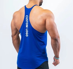 เสื้อกล้ามแขนกุดสำหรับผู้ชายเสื้อกล้ามใส่เล่นกีฬาผ้าโพลีเอสเตอร์ไม้ไผ่ใส่เล่นยิมเล่นยิมฟิตเนสใส่ฤดูร้อนออกแบบโลโก้ได้ตามต้องการ - Product Image 4