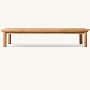 Muebles de mesa rectangulares, hechos de madera ecológica con un diseño moderno y duradero para restaurantes o cafeterías al aire libre. - Product Image 5