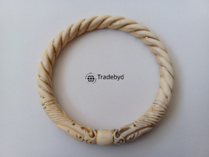 Designer Bone Inlay Bangle Stylish Unisex Jewelry Premium Quality for Fashion Gift Tradebyd - Product Image 4