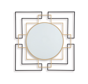 Metal Wall <b>Mirror</b> for Home Decor and Bedroom Accent Metal Wall <b>Mirror</b> for Living Room and Office Decor <b>Gold</b> Metal Frame - Product Image 2