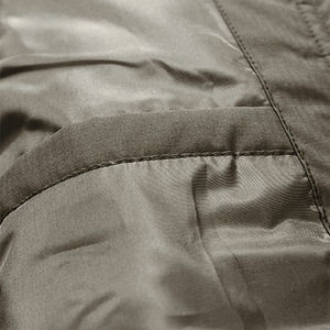 Chaqueta ultraligera de senderismo para invierno, impermeable, con cuello levantado, con capucha, tela recubierta a prueba de viento, cremallera sólida, venta al por mayor para exteriores - Product Image 4