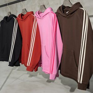 Streetwear personnalisé lavage à l'acide sweat à capuche coton éponge français pull vierge surdimensionné sans cordes sweats à capuche courts hommes - Product Image 1