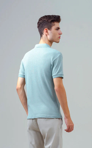 Vente en gros 100% coton impression broderie logo polo pour hommes polo de golf uni vierge polos personnalisés fabriqués par HP - Product Image 5