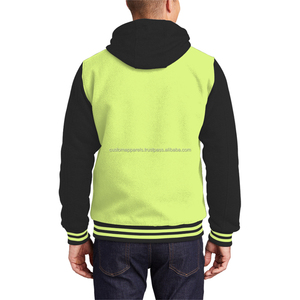 Retro Wool Blend Varsity <b>Jacket</b> for <b>Men</b> Windproof Heritage Style Stand Collar with Custom Embroidery - Product Image 2