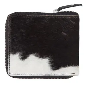 Nouveau produit frais dernier cri de peau de vache sur portefeuilles sac à main en cuir avec imprimé animal portefeuille de luxe vintage en cuir véritable - Product Image 1