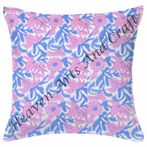 Cushion <b>Covers</b> <b>For</b> Home Decor Boho Pillow <b>Cover</b> With Hand Block Print Cotton Throw Pillow Case <b>For</b> Hotel Use - Product Image 3