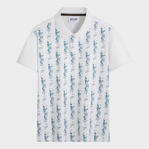 Men's White Polo Shirt Aristino Regular Fit APS132AS4 - Solid Pattern Hot Price Top <b>Product</b> - Product Image 1
