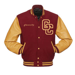 Haute Qualité GANTS Ville Personnalisé Homme Baseball Surdimensionné Varsity Veste Saison D'hiver Lettre Motif Couleur Personnalisée - Product Image 6