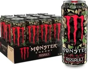 Venta al por mayor de fábrica: Paquete de 12 latas de Monster Energy Assault de 473 ml con sabores surtidos, bebidas energéticas para deportes, gimnasio y refuerzos diarios. - Product Image 3