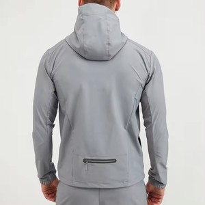 Veste coupe-vent de sport pour homme, design personnalisé avec logo, streetwear, veste en nylon softshell imperméable, tissée, pour activités de plein air, course à pied - Product Image 3