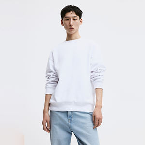 Sweat-shirt à capuche surdimensionné en molleton tricoté lourd, personnalisé OEM, en polyester/coton, anti-rétrécissement, pour homme, vente en gros - Product Image 1