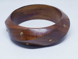 Brazaletes de madera para boda, joyería de fiesta de moda étnica, hechos a mano por HUMAYUN WORLD CRAFTS - Product Image 2