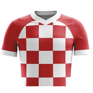 Maillot de football personnalisé par sublimation 100% polyester respirant écologique séchage rapide col rond manches courtes unisexe adulte équipe - Product Image 4