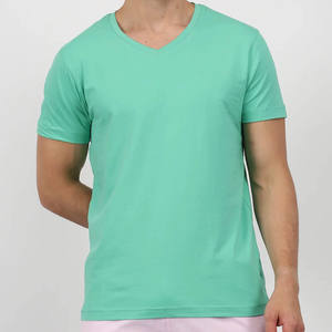 T-shirt col V personnalisé Next Level pour homme haut de gamme en daim 6440 T-shirt col V en microfibre vert menthe - Product Image 1