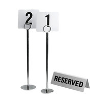 Haute qualité métal signe carte support de Table bureau Menu support hôtel Restaurant Table nom acier inoxydable argent plaqué Rectangle