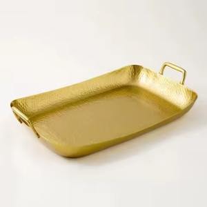 Plateau à chocolat décoratif en métal pour hôtel et usage domestique, plateau de service à chocolat en acier inoxydable - Product Image 5