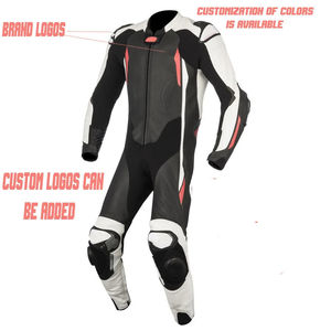 Traje de motocicleta de cuero de alto rendimiento de diseño personalizado elegante ajuste XL con protección superior para entusiastas de las carreras - Product Image 3